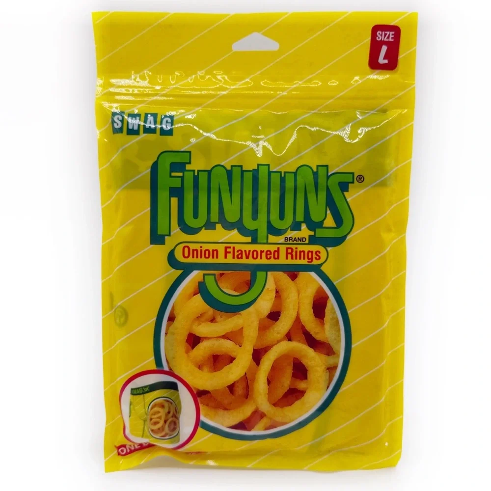 Funyuns Swag Boxer Briefs Mens Large Underwear Yellow Funny Novelty Gift NWT New